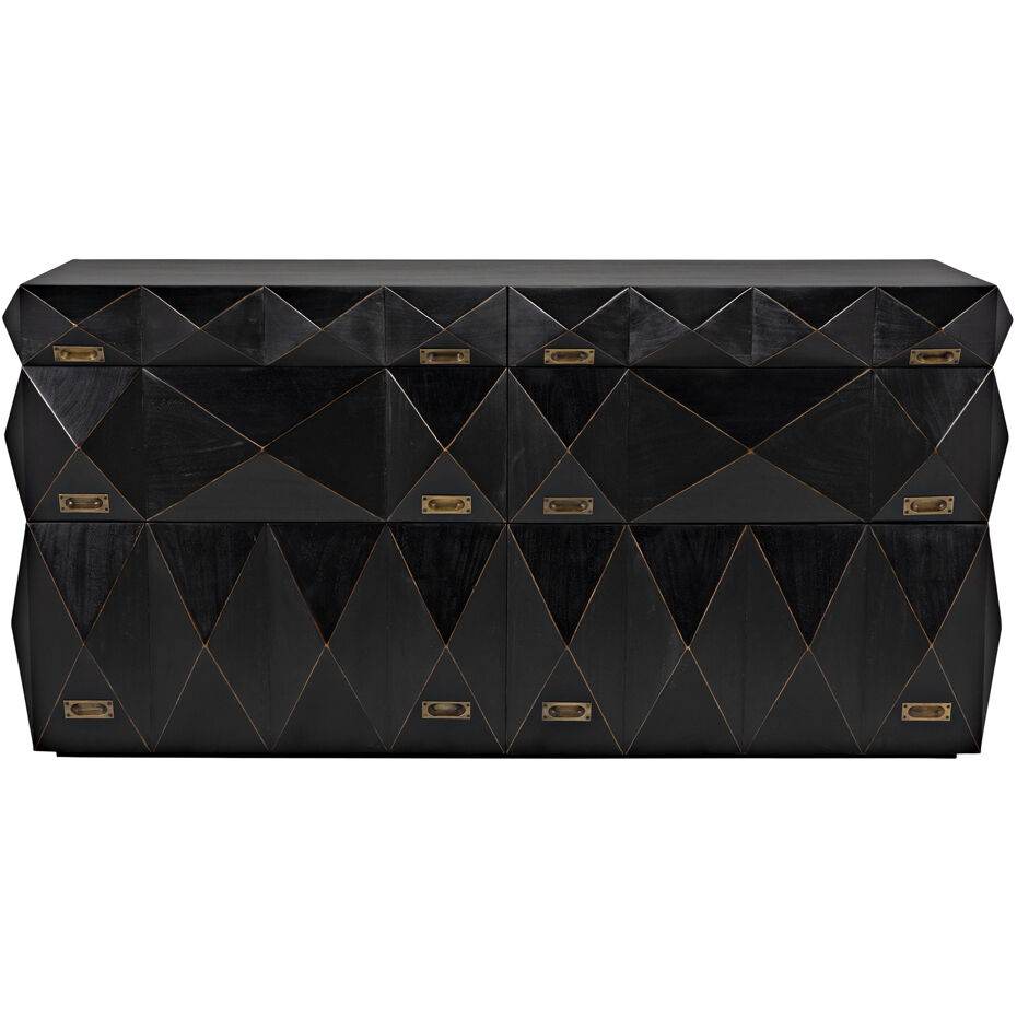 Allegra Hand Rubbed Black Dresser