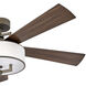 Hampton 56 inch Metallic Matte Bronze with Walnut, Metallic Matte Bronze Blades Fan