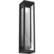 Outdoor Sconce LED 26 inch Textured Black Outdoor Sconce, Tall Double Box