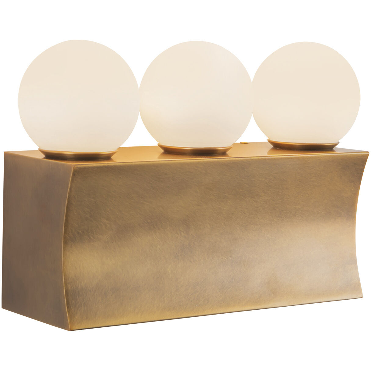 Sinclair 12.13 inch Vintage Brass Bath Vanity Light Wall Light