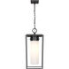 Sheridan 1 Light 10 inch Black Outdoor Chain Mount Ceiling Fixture