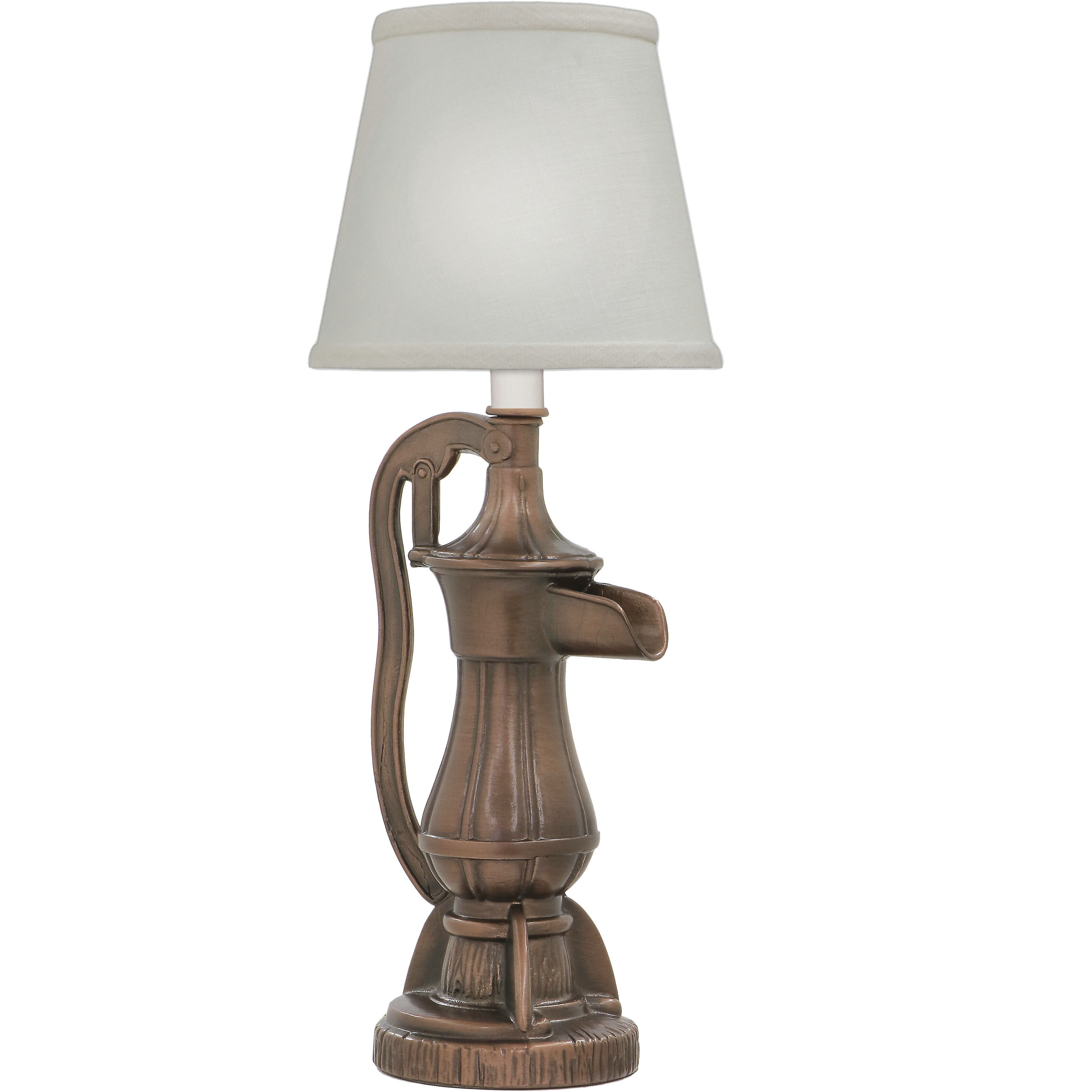 Ellie 16 inch Antique Old Bronze Mini Lamp Portable Light