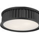 Corvella LED 18 inch Matte Black Flush Mount Ceiling Light