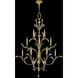 Beveled Arcs 16 Light 56 inch Gold Chandelier Ceiling Light
