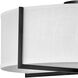 Galerie Axis 4 Light 25.5 inch Black Indoor Semi-Flush Mount Ceiling Light