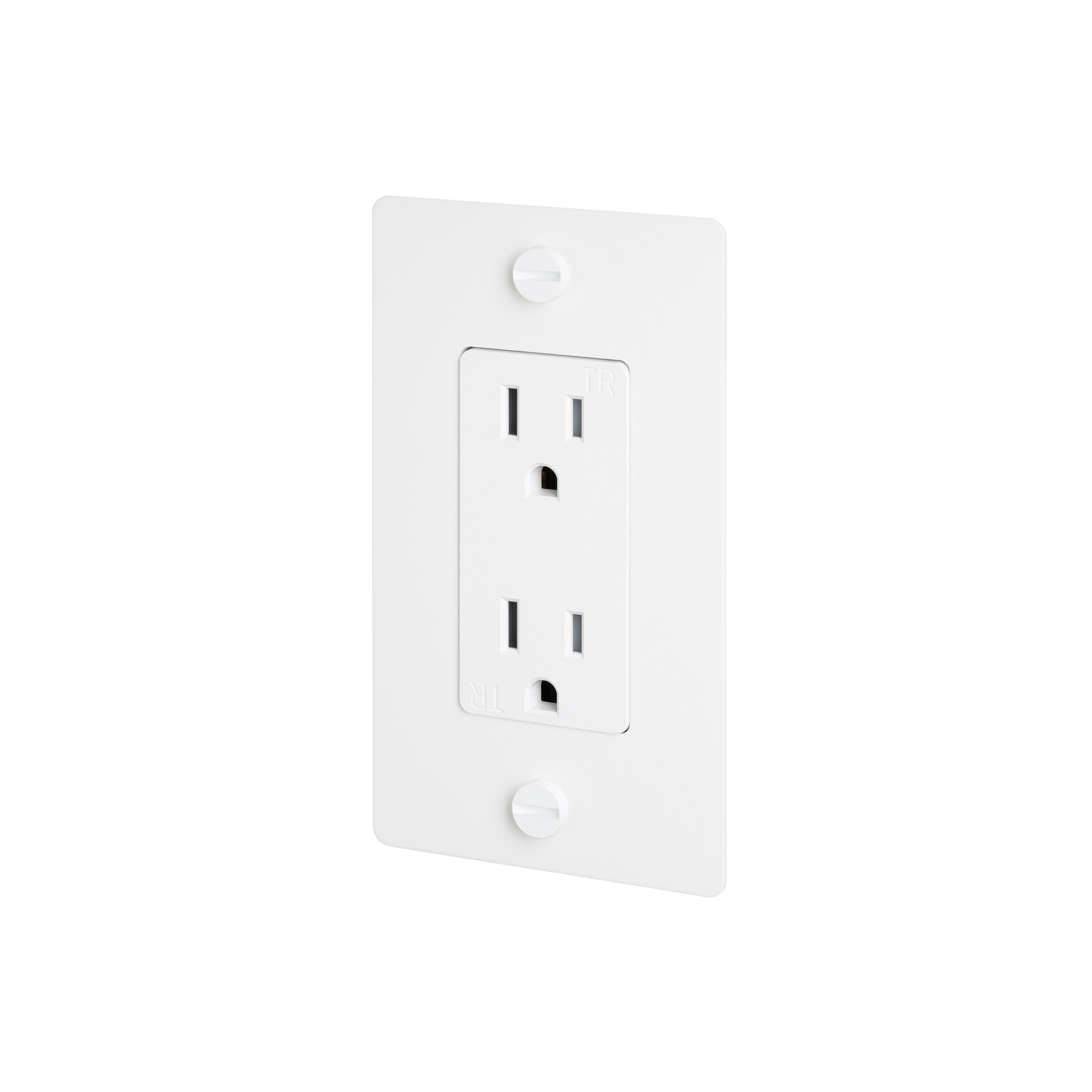 1G Duplex 125 White Outlet