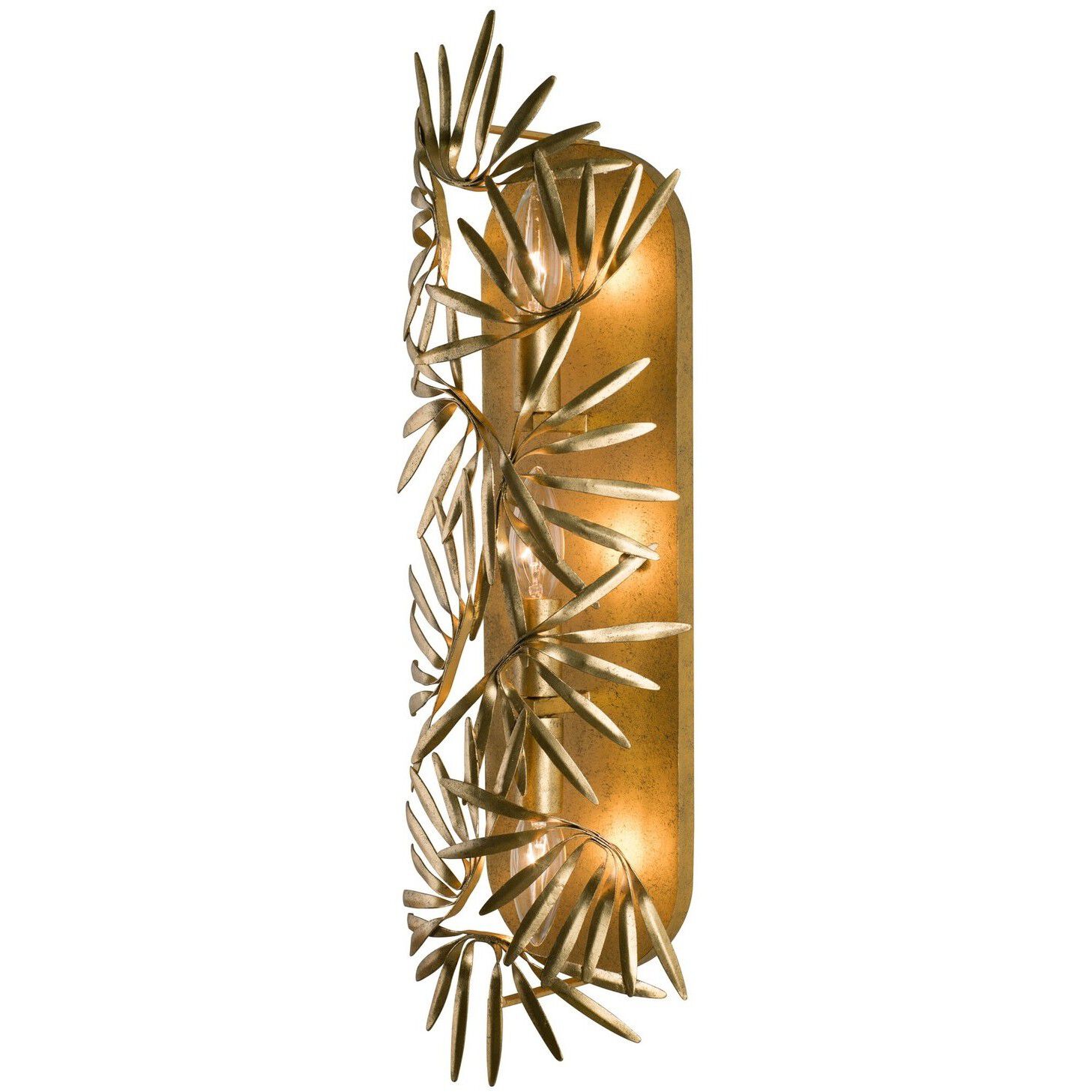 Jardin Wall Sconce Wall Light in Oxidized Gold Leaf