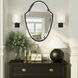 Brent Bath Sconce Wall Light in Black Forged