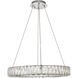 Monroe LED 23.6 inch Chrome Chandelier Ceiling Light