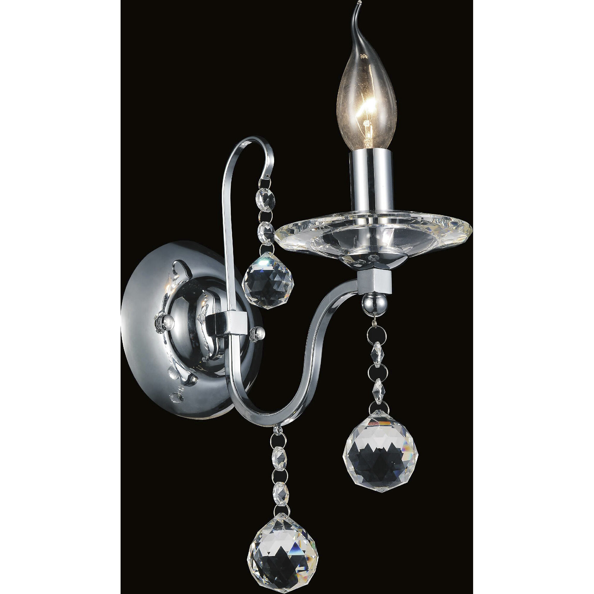 Valentina 1 Light 5 inch Chrome Wall Light