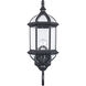 Wentworth 1 Light 22 inch Black Outdoor Wall Lantern