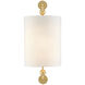 Tavey 1 Light 8 inch Contemporary Gold Leaf ADA Wall Sconce Wall Light