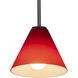 Martini LED 7 inch Oil Rubbed Bronze Pendant Ceiling Light in Red