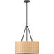 Namiro 4 Light 19.75 inch Matte Black Pendant Ceiling Light