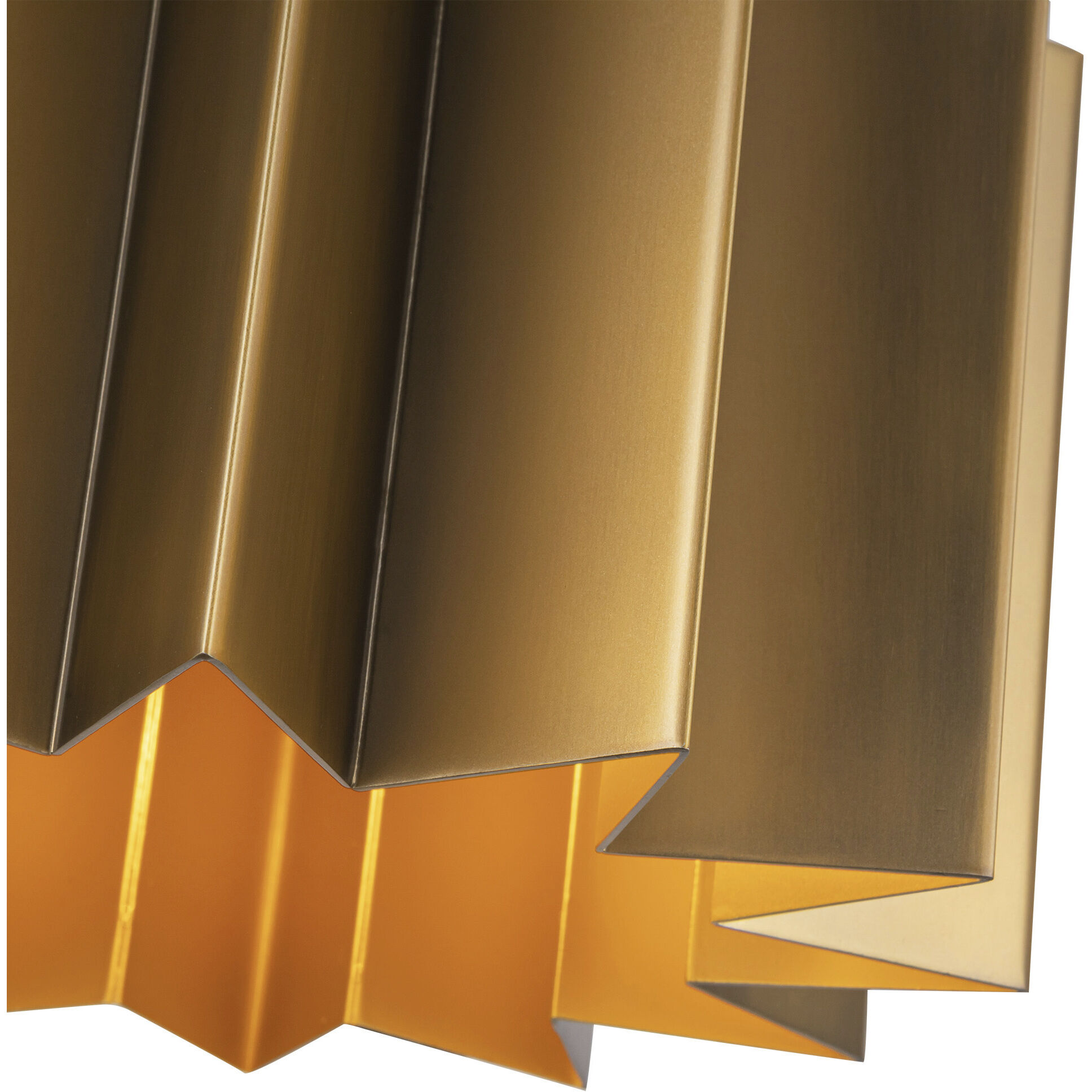 Alora Mood Plisse 1 Light 11.63 inch Aged Gold Pendant Ceiling Light