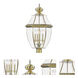 Monterey 4 Light 29 inch Antique Brass Extra Large Outdoor Post Top Lantern