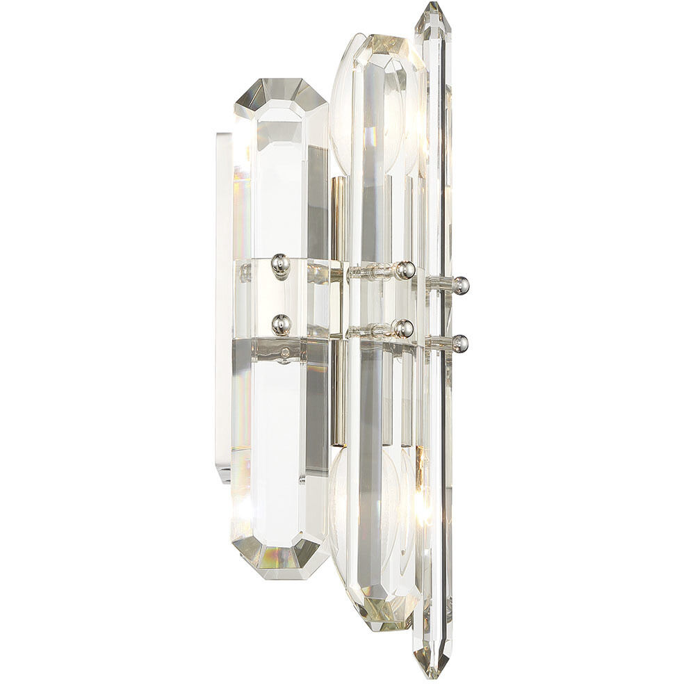 Bolton Sconce Wall Light in Polished Nickel