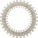 Glasdele 39.5 X 39.5 inch Antique Brass and White Mirror