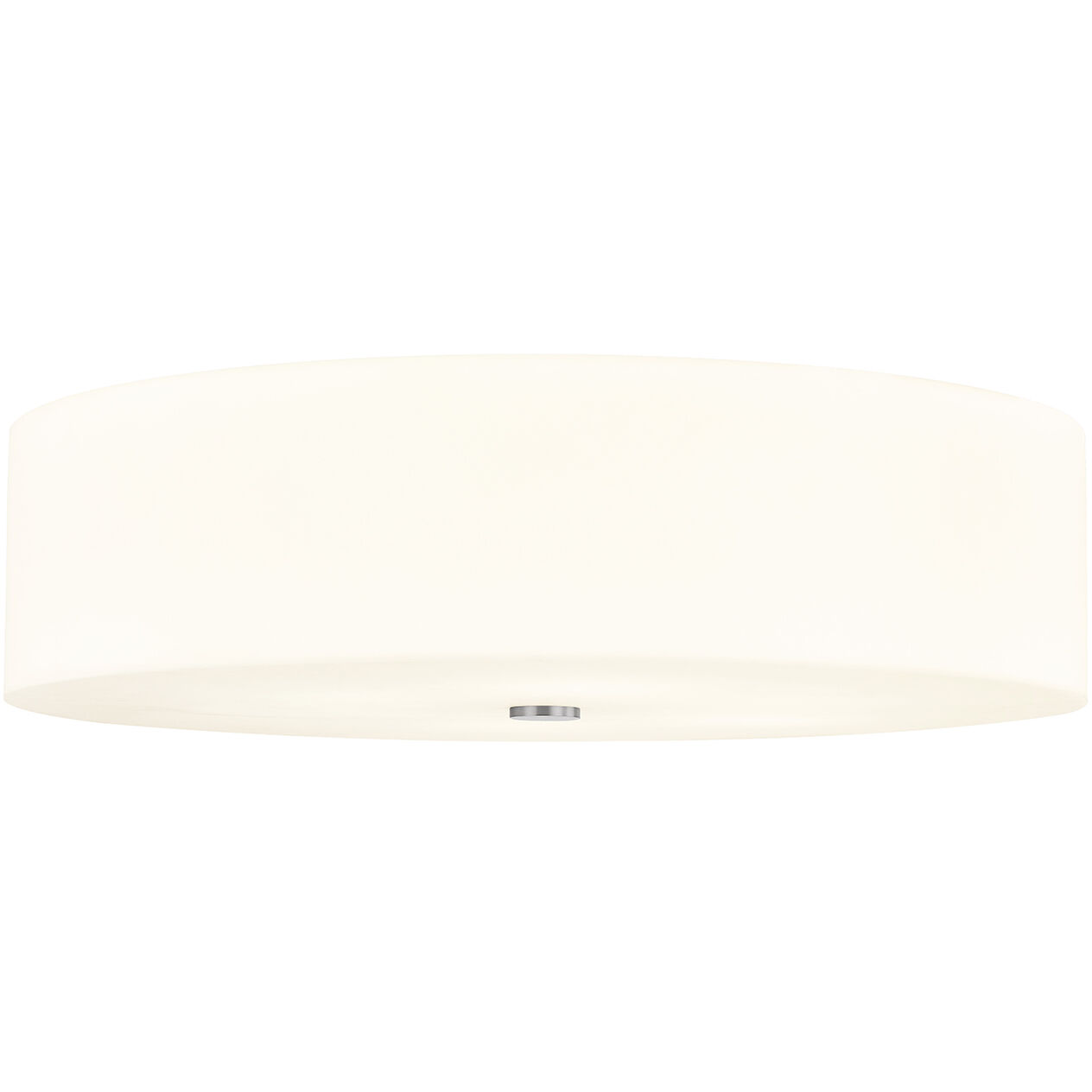Acryluxe Collection - Classic Family 6 Light 30 inch Brushed Nickel Flush-Mount Ceiling Light in 30" D x 30" W x 7.5" H, EVOLV