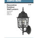 Banyan 1 Light 17 inch Textured Black Outdoor Wall Sconce