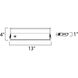 CounterMax MX-L120DC 120 LED 13 inch Metallic Bronze Under Cabinet