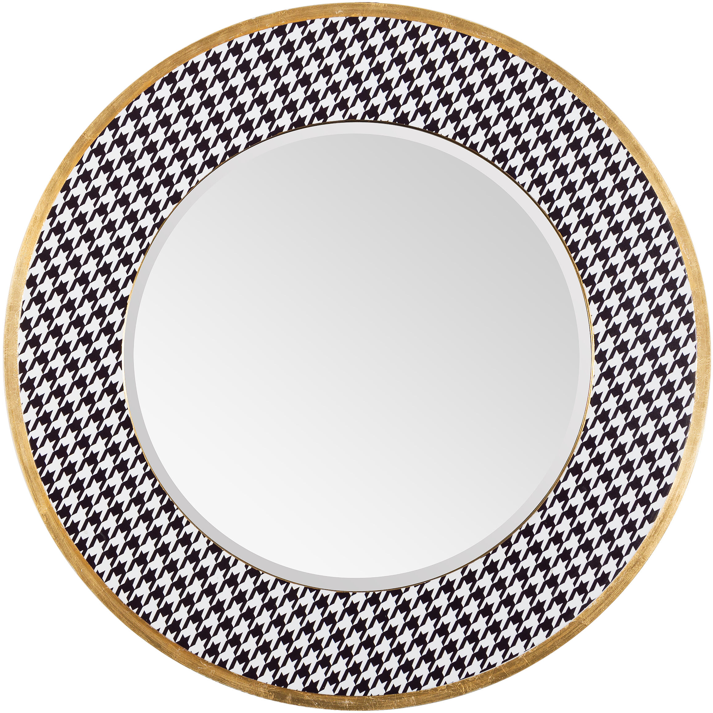 Azzezzi 30 X 30 inch Black/White/Gold Mirror, Varaluz Casa