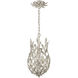 Broche 3 Light 9.5 inch Antique Silver Pendant Ceiling Light