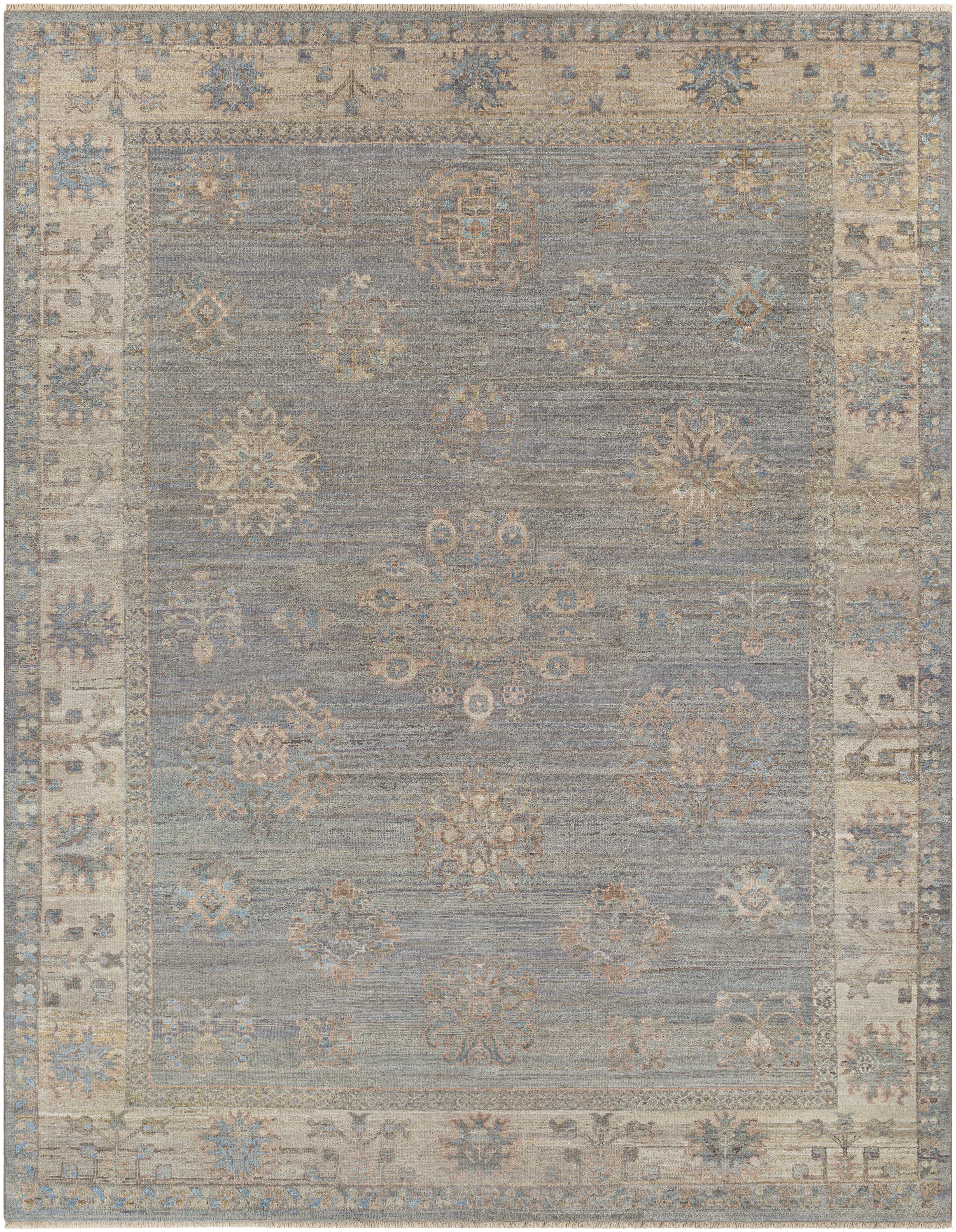 Khotan 108 X 72 inch Sage Rug, Rectangle