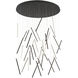Chute Multi Pendant Ceiling Light in Black