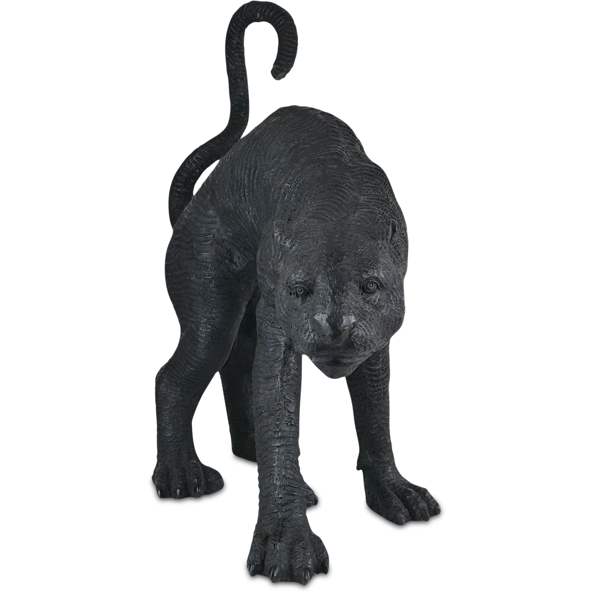 Standing Black Panther 34 X 27.5 inch Sculpture