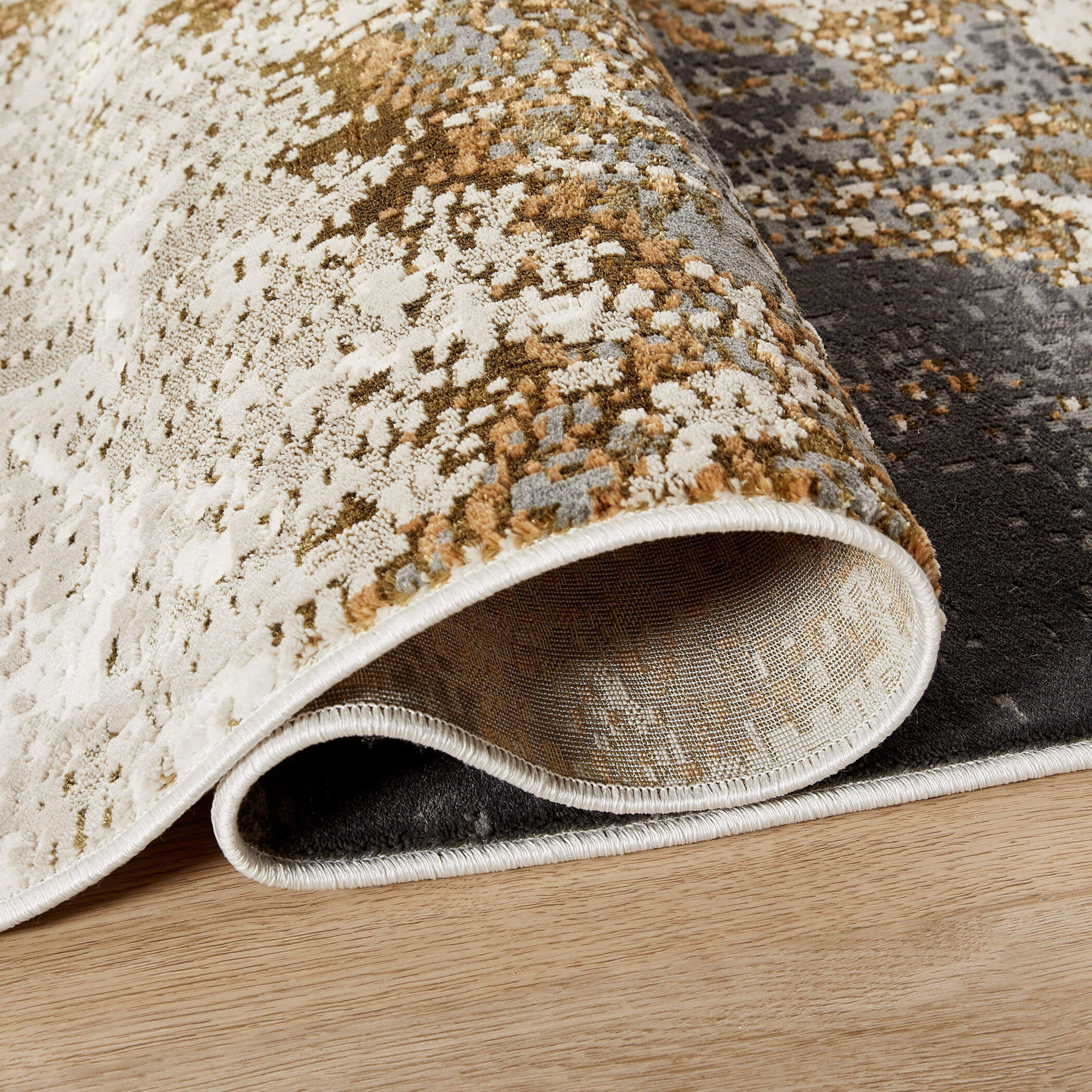 Artema 130 X 94 inch Gold Rug in 8 x 11