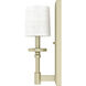 Briargrove 1 Light Painted Modern Brass Wall Sconce Wall Light