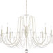 Esmery 8 Light Heirloom Bronze Chandelier Ceiling Light in Optic