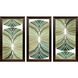 Palm Art Deco Green and Brown Framed Art, Propac