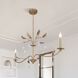 Presley 2 Light 56 inch Champagne Gold and Clear Linear Chandelier Ceiling Light