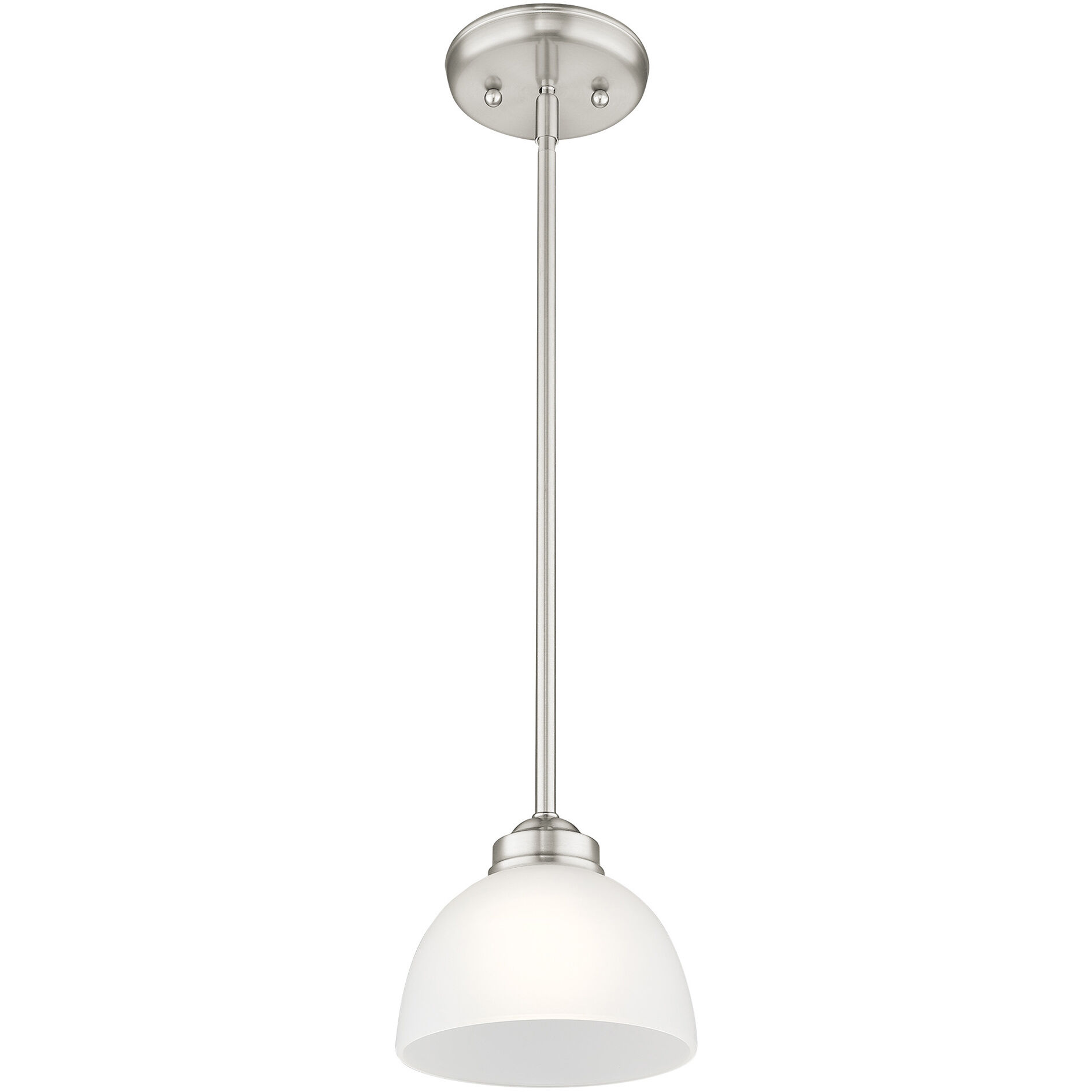 Somerset 1 Light 7 inch Brushed Nickel Mini Pendant Ceiling Light