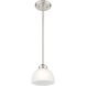 Somerset 1 Light 7 inch Brushed Nickel Mini Pendant Ceiling Light