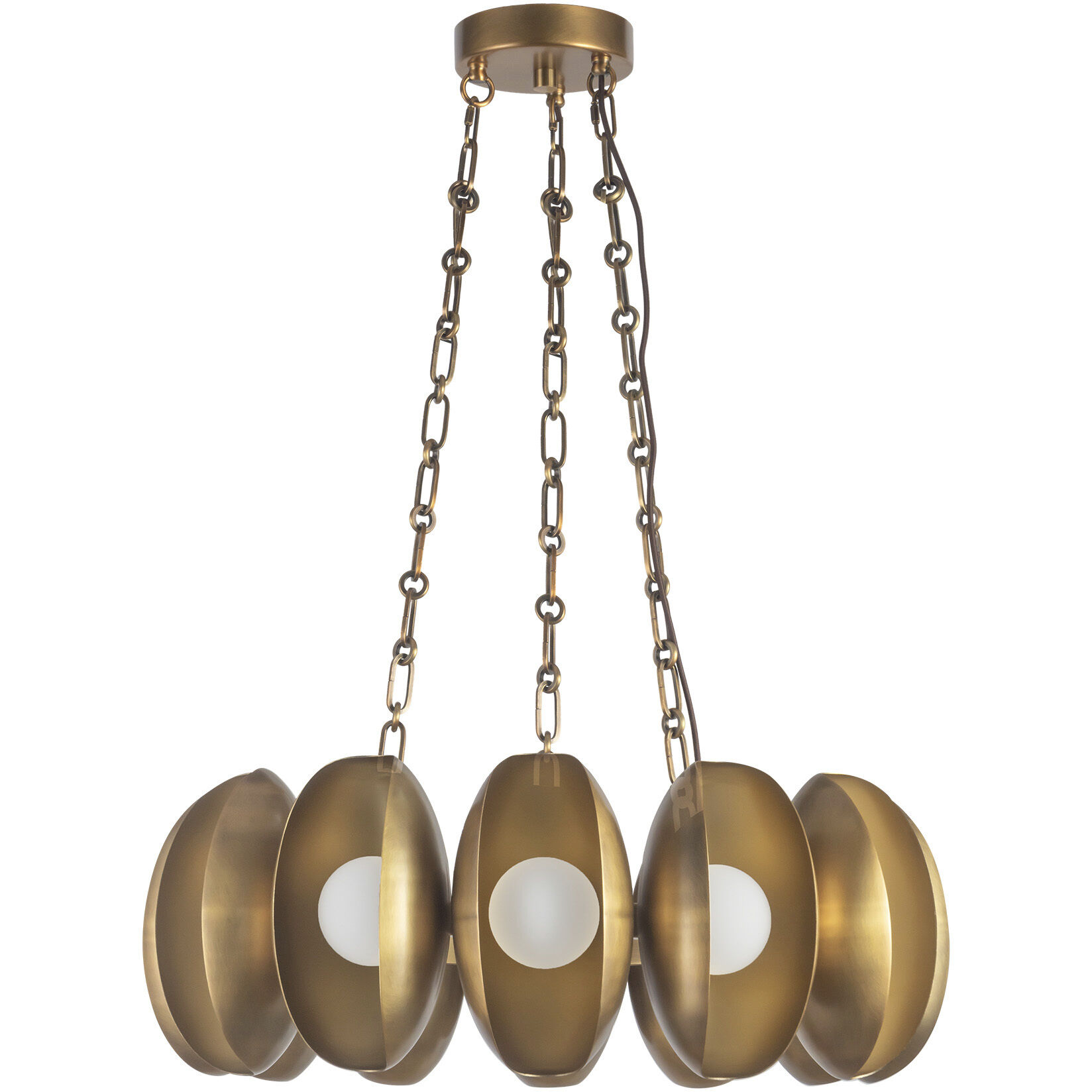Cortez 24.88 inch Vintage Brass Chandelier Ceiling Light