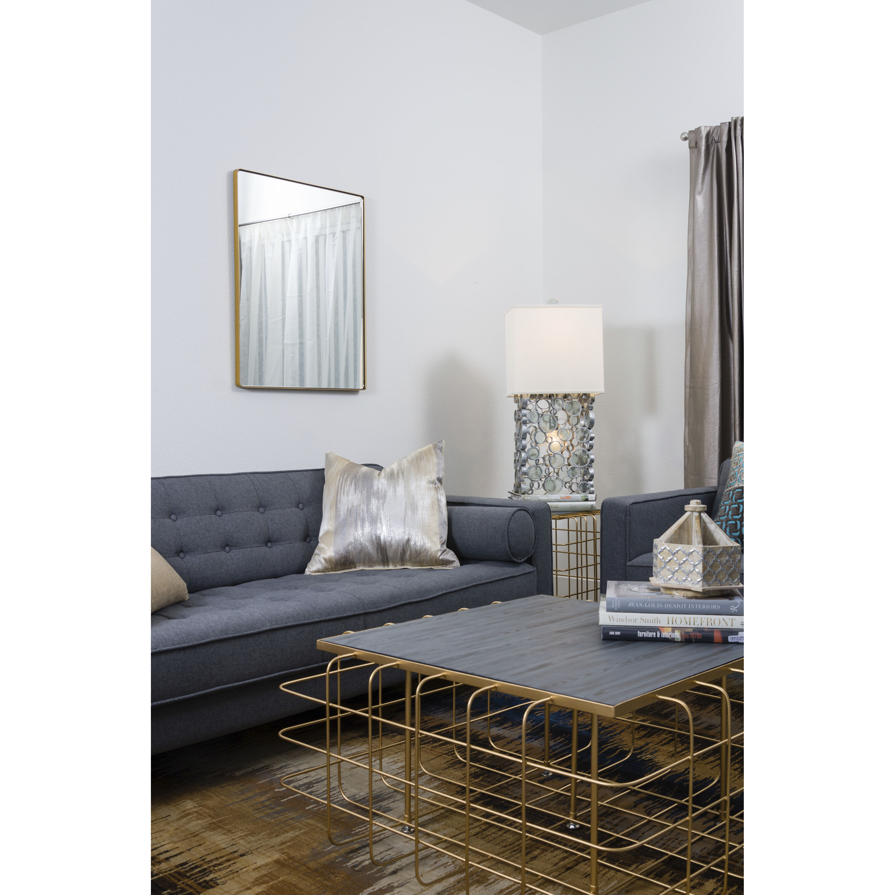 Kye 30 X 24 inch Gold Wall Mirror, Varaluz Casa