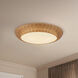 Alora Mood Merida 3 Light 20.75 inch Rattan Flush Mount Ceiling Light