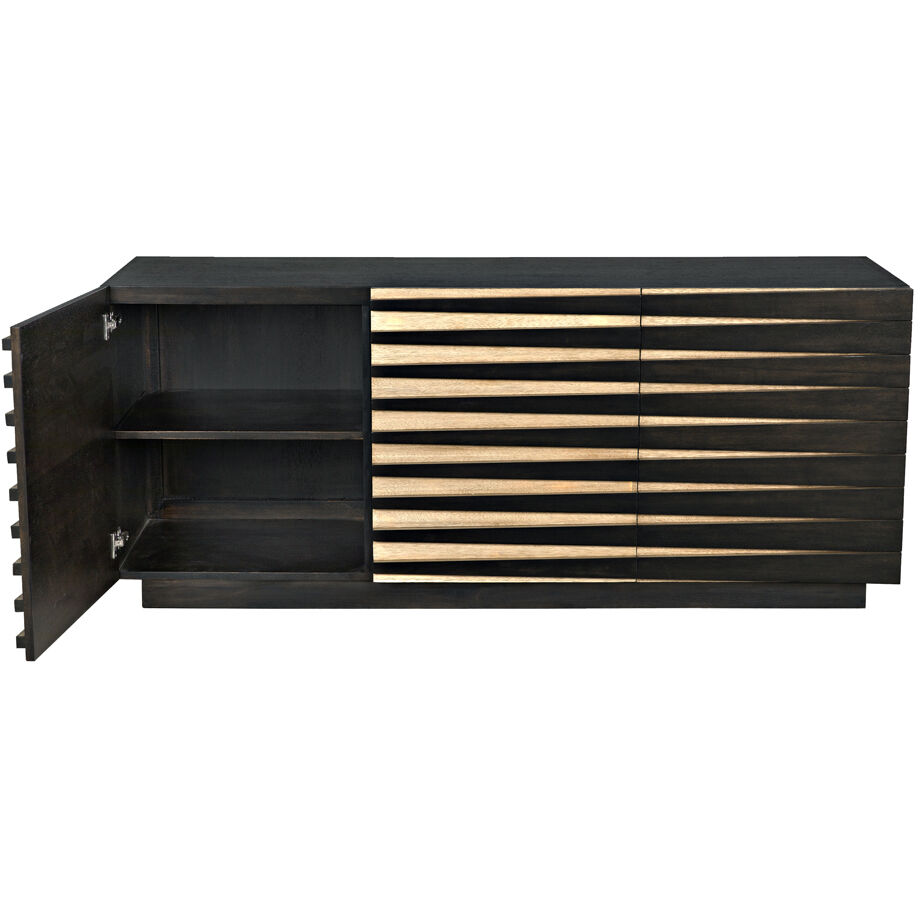 Tyson 72 X 22 inch Ebony Walnut Sideboard