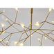 Canada LED 38.6 inch Gold Chandelier Ceiling Light