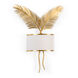 Chelsea House 2 Light 23 inch Antique Gold Leaf/White Sconce Wall Light