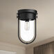 Alora Mood Cyrus 1 Light 7.5 inch Clear Glass/Matte Black Flush Mount Ceiling Light