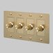 4G 100-120 Brass Dimmer Switch, LED