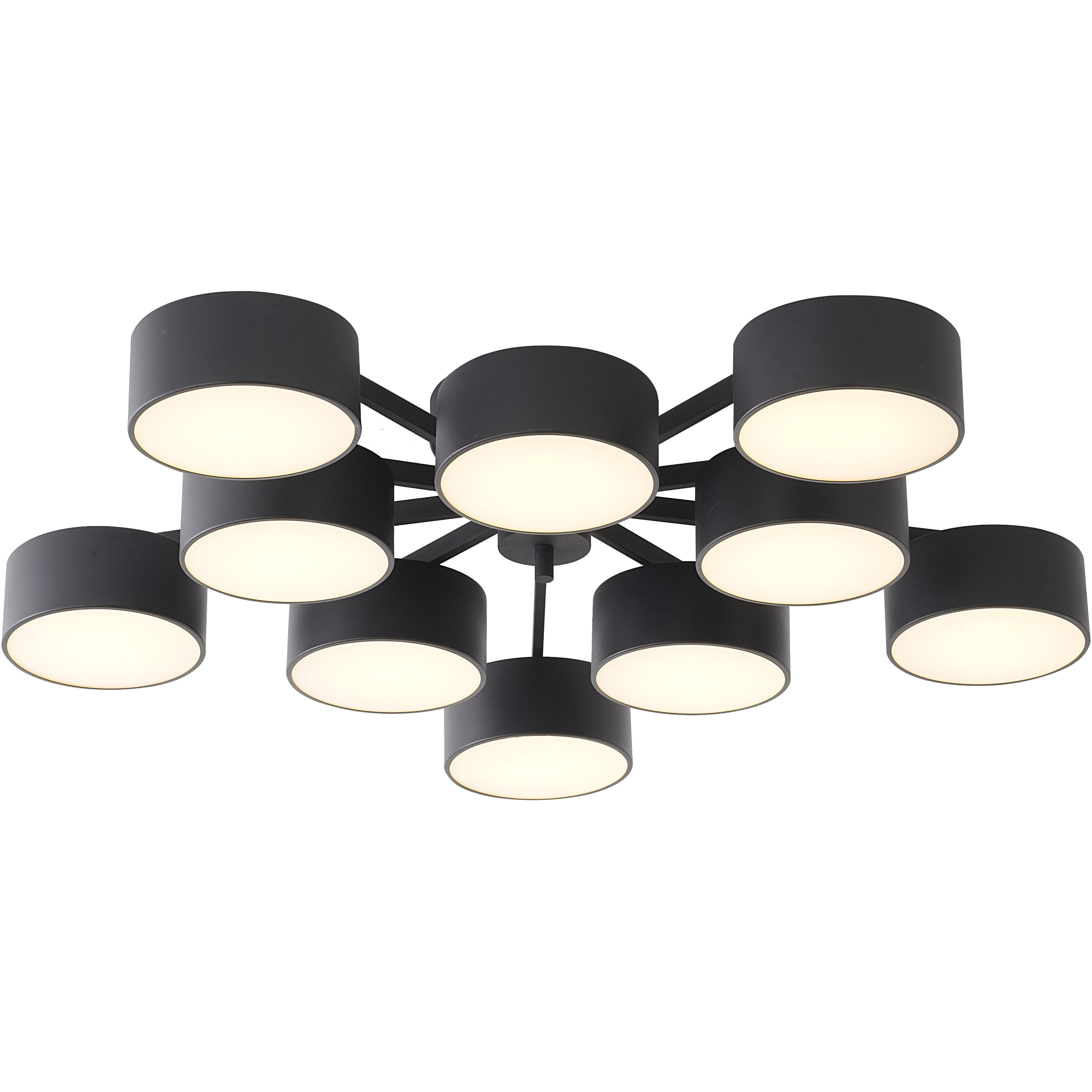 Canada LED 38 inch Black Chandelier Ceiling Light