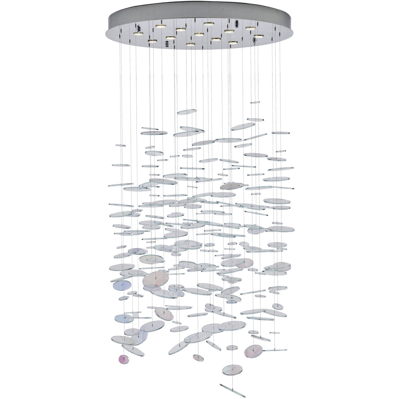 Spettro 13 Light 36 inch Polished Chrome Chandelier Ceiling Light