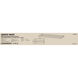 Brentwood LED 14 inch White Linear Flushmount Ceiling Light