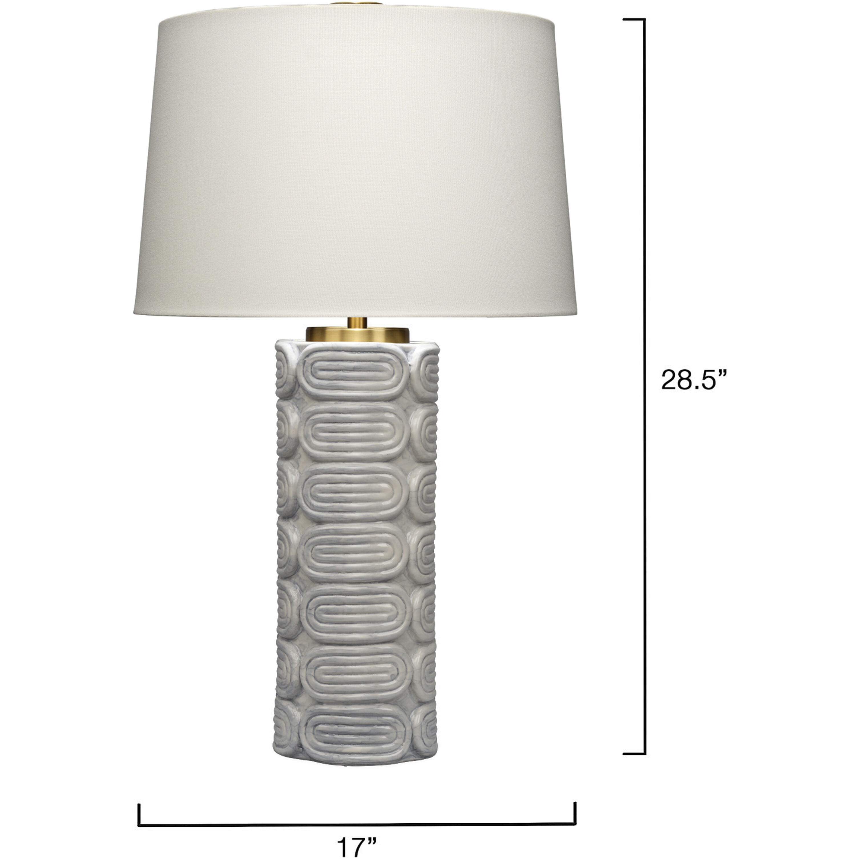 Wright 28.5 inch 150 watt Light Blue and Antique Brass Table Lamp Portable Light, Inline