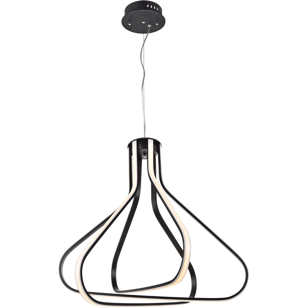 Dahlia LED 26.6 inch Black Pendant Ceiling Light